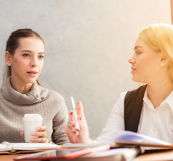 business people conversing in office